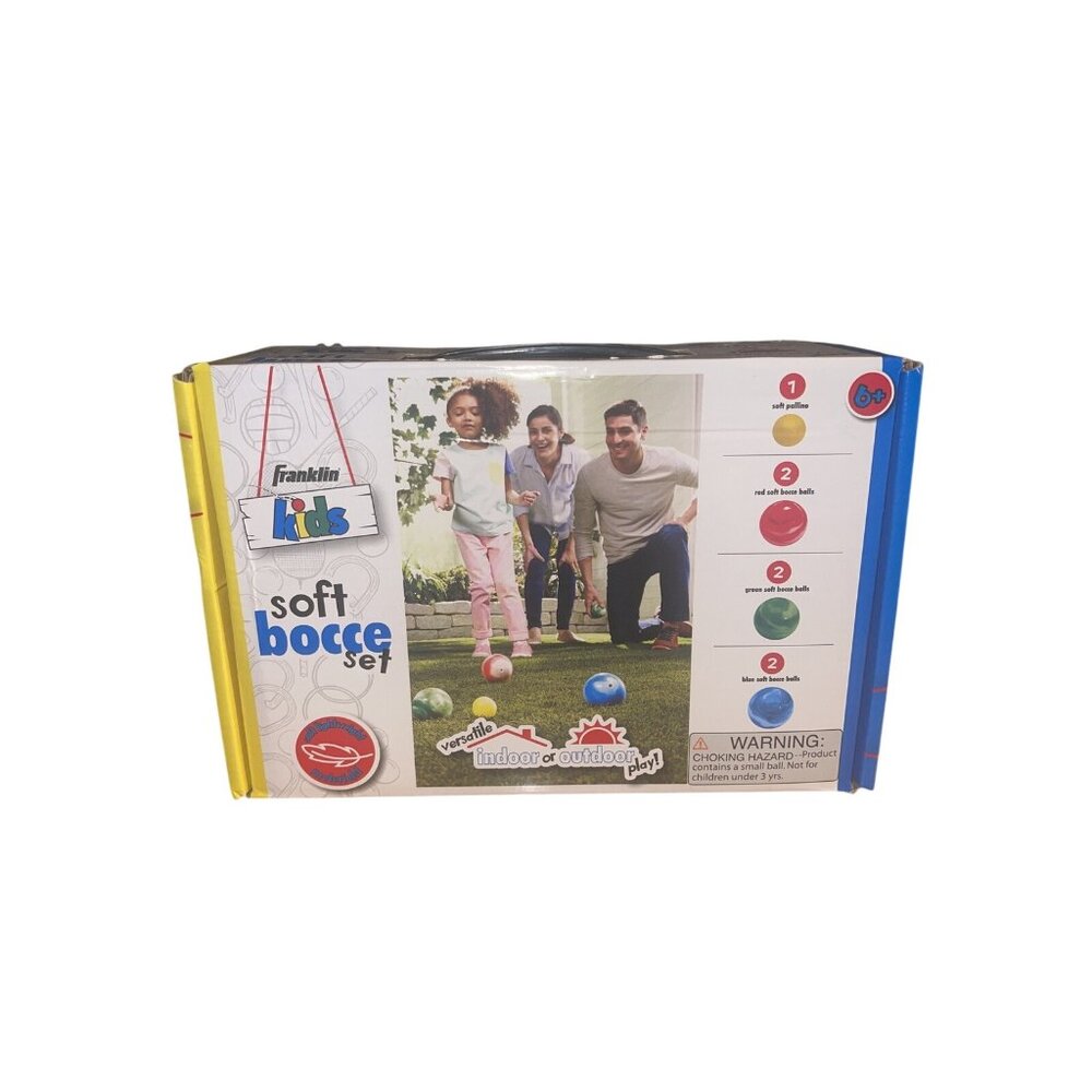 Franklin Kids Soft Bocce Set Indoor Outdoor Play Fun Family Game